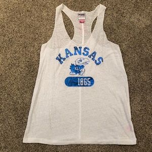 Victoria’s Secret PINK Kansas Jayhawks Tank Size Small